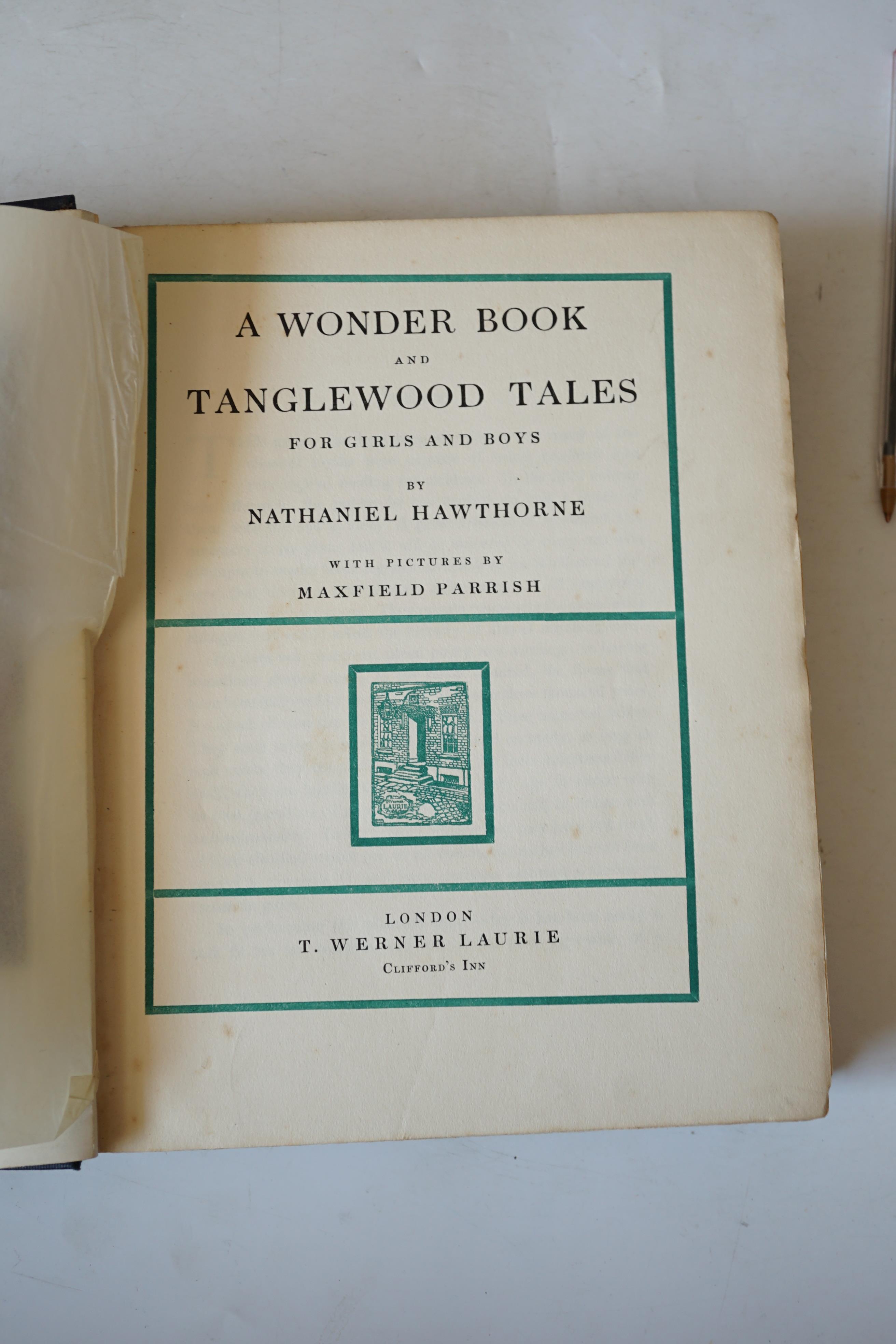 Robinson, W. Heath - Railway Ribaldry....illus. throughout; original coloured pictorial wrappers, 4to. Great Western Railway, 1935; Hawthorne, Nathaniel - A Wonder Book of Tanglewood Tales. (new edition). 10 coloured pla